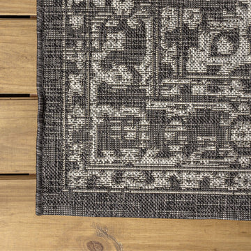 Malta Bohemian Medallion Textured Weave Indoor/outdoor Area Rug